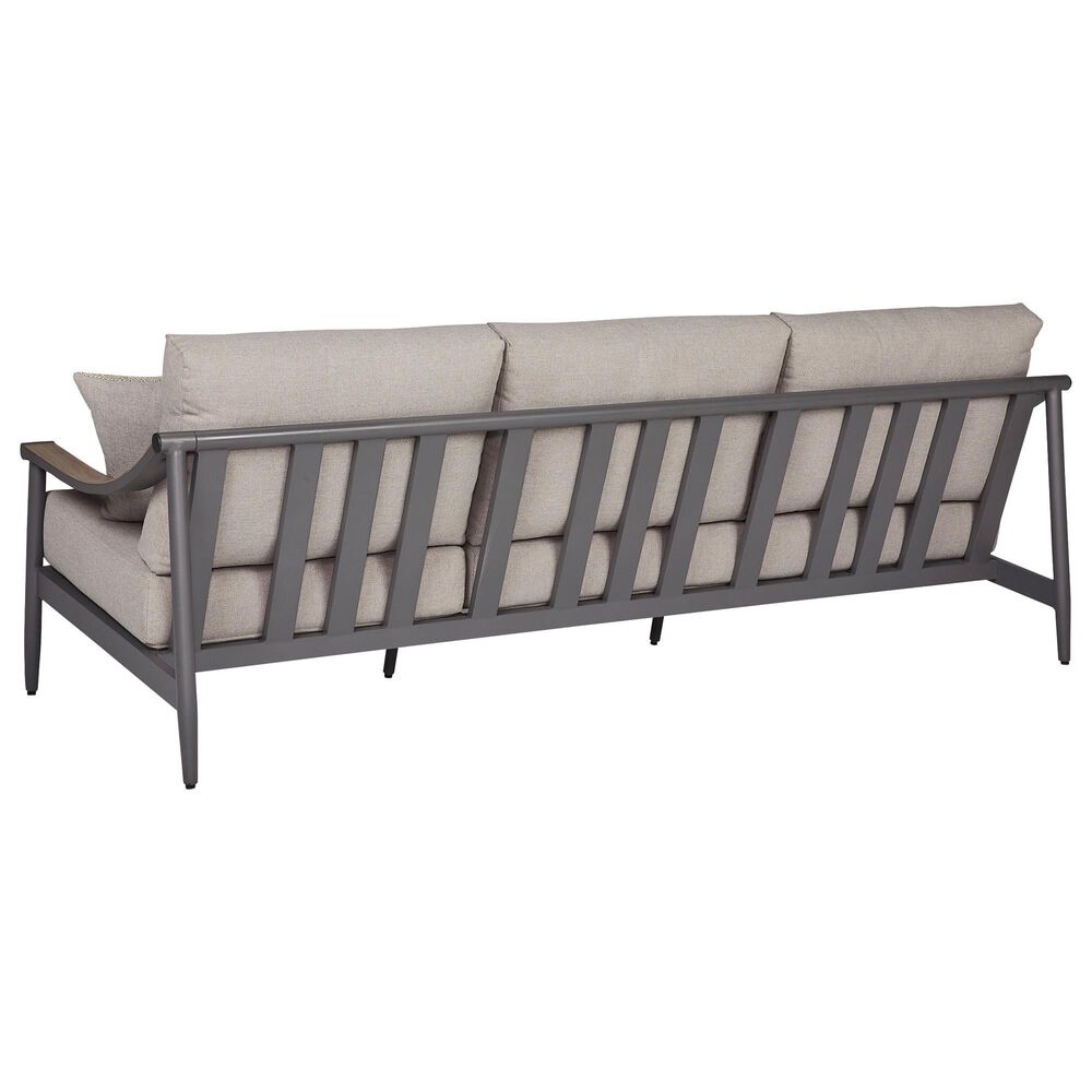 Ashley Ocean Beach Stationary Sofa with Cushions in Gray, , large