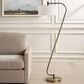 Uttermost Irwin Floor Lamp in Antique Brass and Dark Bronze, , large