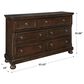 Millenium Porter 7 Drawer Dresser in Burnished Brown, , large