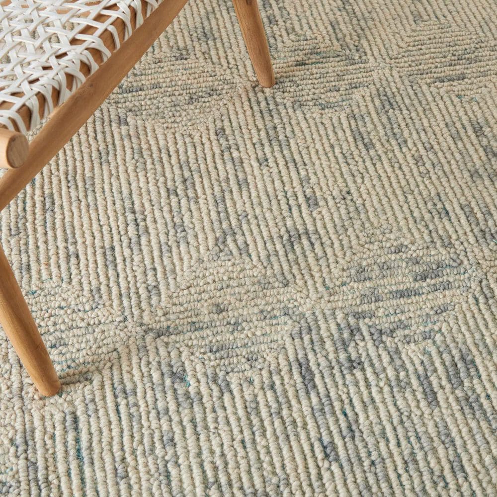 Nourison Colorado 3&#39;9&quot; x 5&#39;9&quot; Ivory, Grey and Teal Area Rug, , large