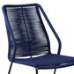 Blue River Clip Outdoor Dining Chair with Blue Woven Seat in Black (Set of 2), , large