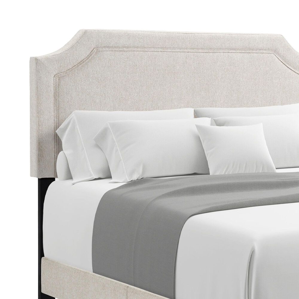 Hawthorne Furniture Clifton Upholstered Full Panel Bed in Tan, , large