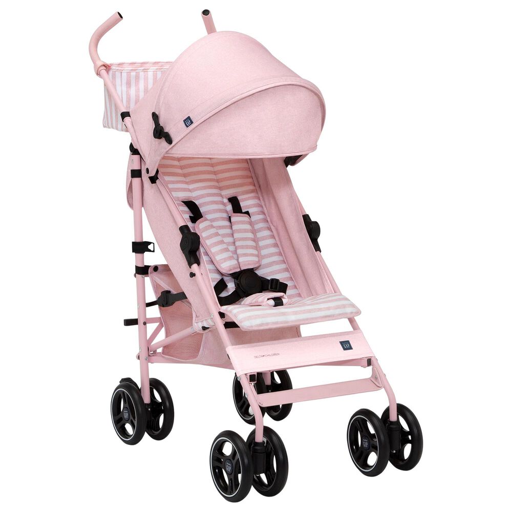 Delta Classic Stroller in Pink Stripes, , large