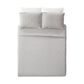 Peking Handicraft Solid Stitch 3-Piece King Bedspread Set in Grey, , large