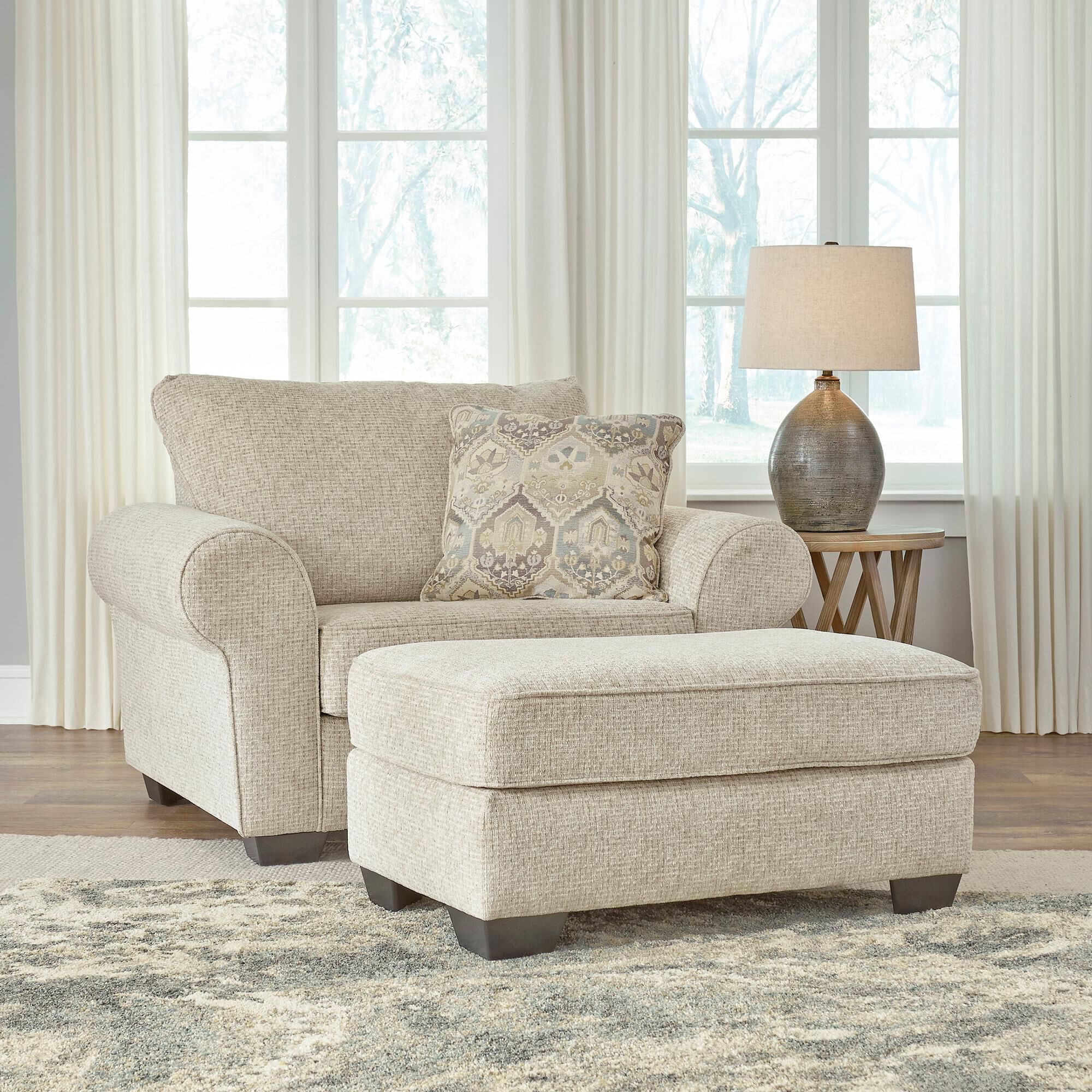 Ashley axiom chair and sales a half