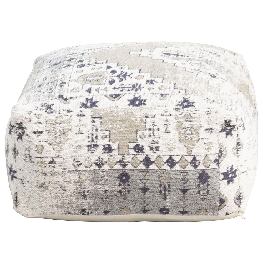 Steve Silver Kira Jacquard Woven  pouf, , large
