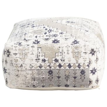 Steve Silver Kira Jacquard Woven  pouf, , large