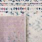 Safavieh Tulum TUL272C Ivory and Blue 8" x 10" Area Rug, , large