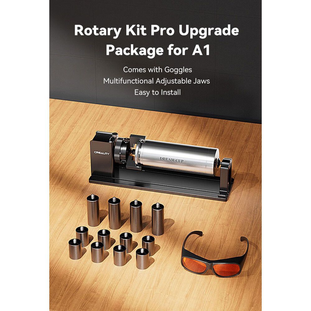 Creality 3D Technology Rotary Kit Pro Upgrade Package for Falcon A1 in Black, , large