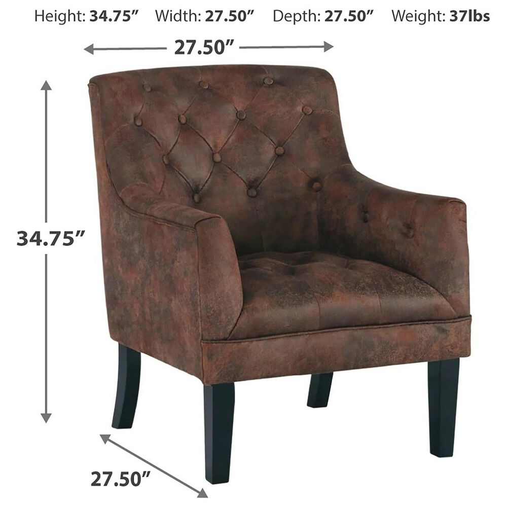 Signature Design by Ashley Drakelle Accent Chair in Mahogany, , large