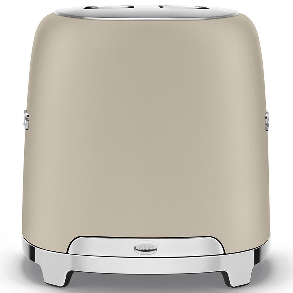 SMEG Retro-Style 2-Slice Toaster in Matte Moonlight and Polished Chrome, , large