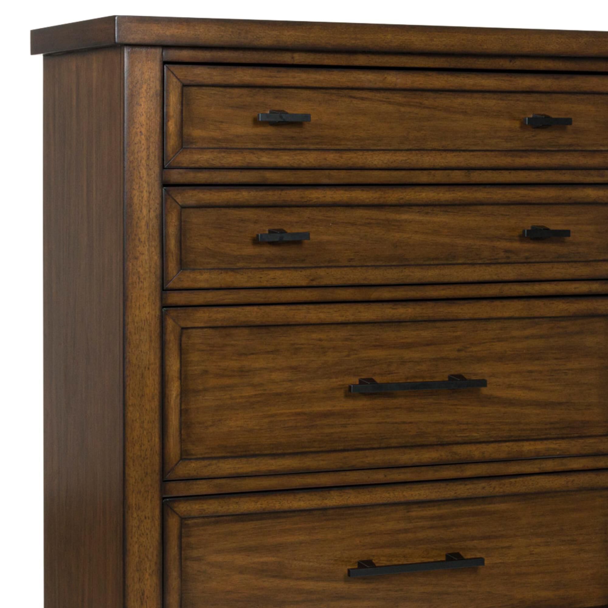 Ashley Taffenbrook 5-Drawer Chest in Medium Brown