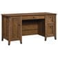 Sauder Carson Forge Computer Desk in Washington Cherry, , large