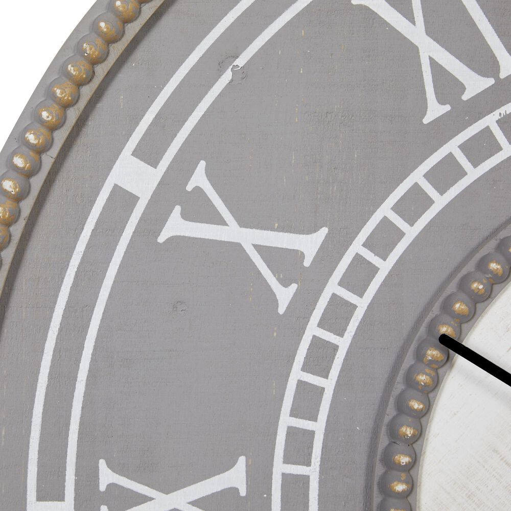 Maple and Jade 30&quot; Wall Clock in Pale Gray, , large