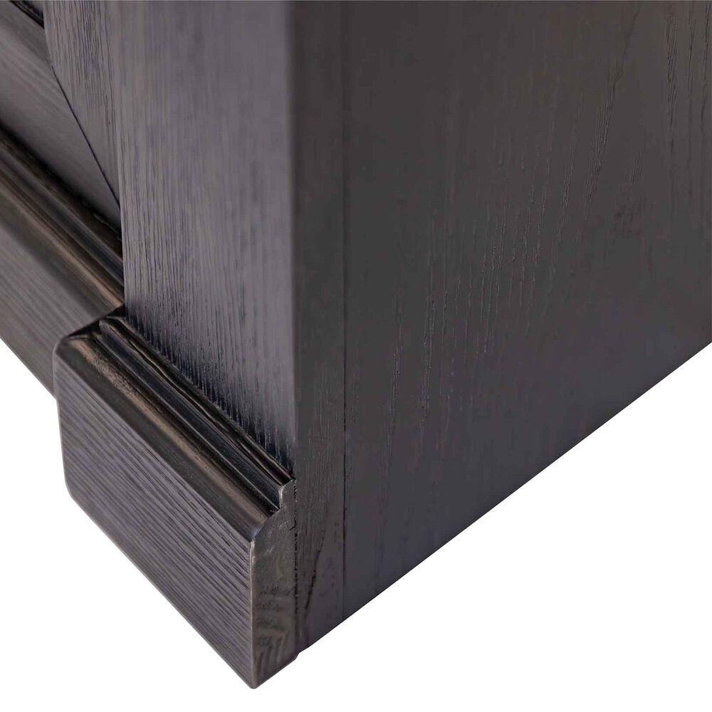 Wycliff Bay Willow Lane 94" Bookcase in Ebony Black and Natural Oak, , large