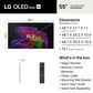 LG 55" Class G6 Series OLED evo AI 4K with Supplied Flush Wall Mount in Black - Smart TV, , large