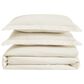 Pem America Cannon Solid 3-Piece Full/Queen Duvet Cover Set in Ivory, , large