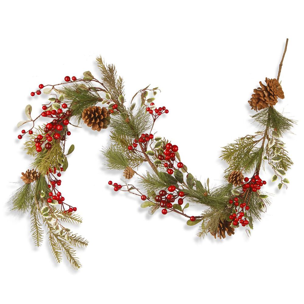 National Tree 60" Red Berry Garland, , large
