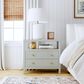 Butler Specialty Company Nora 2-Drawer Wide Nightstand with Open Shelf in Sage Green, , large