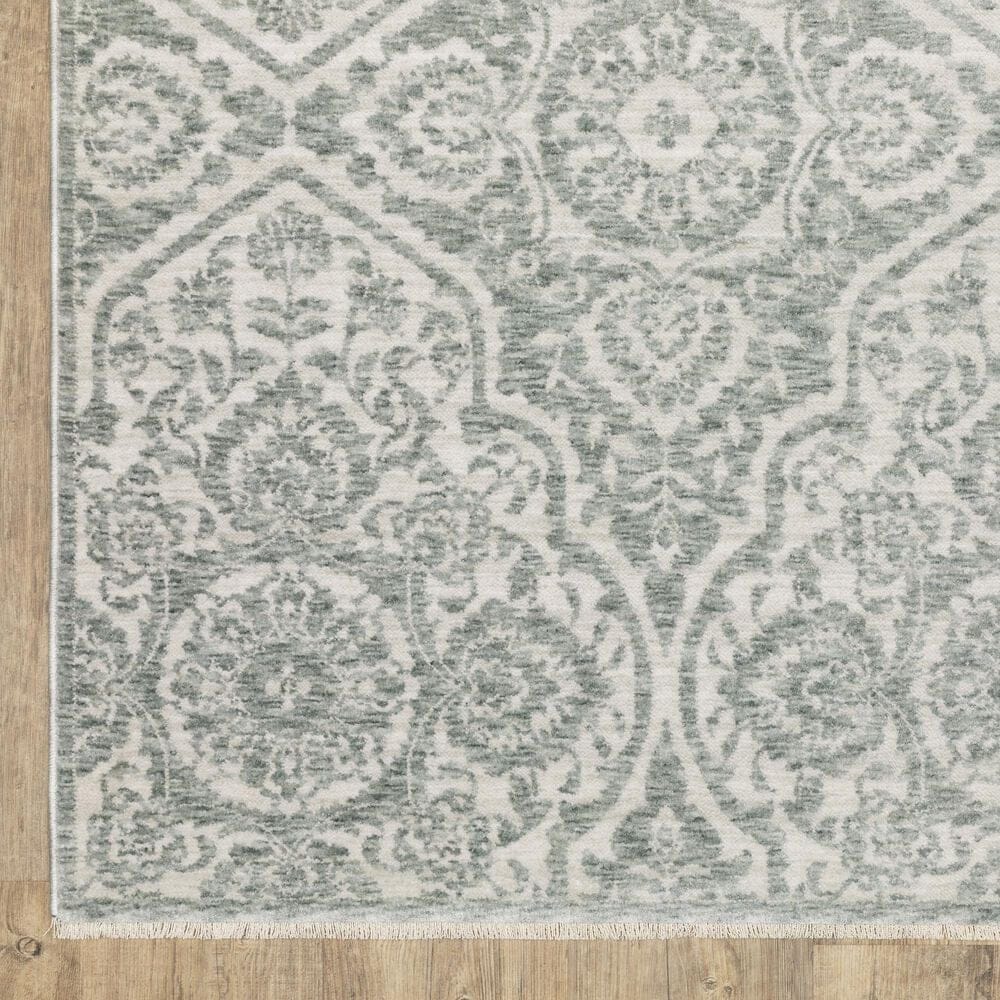 Oriental Weavers Echo Green and Ivory 5&#39;3&quot; x 7&#39;6&quot; Area Rug, , large