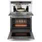GE Profile 2-Piece Kitchen Package with Stainless Steel 30" Combination Double Wall Oven and 30" Electric Cooktop in Black, , large