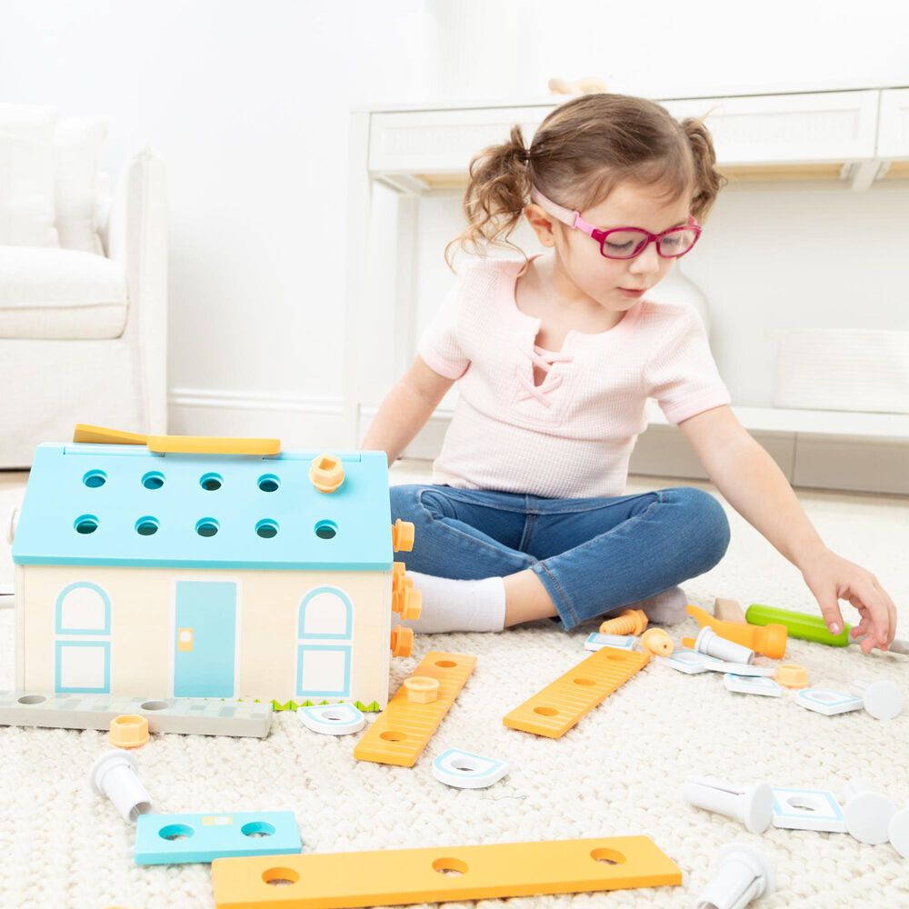 Melissa &amp; Doug Build A House Tool Box Playset, , large