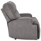 Benchcraft Coombs Wide Seat Power Recliner in Charcoal, , large