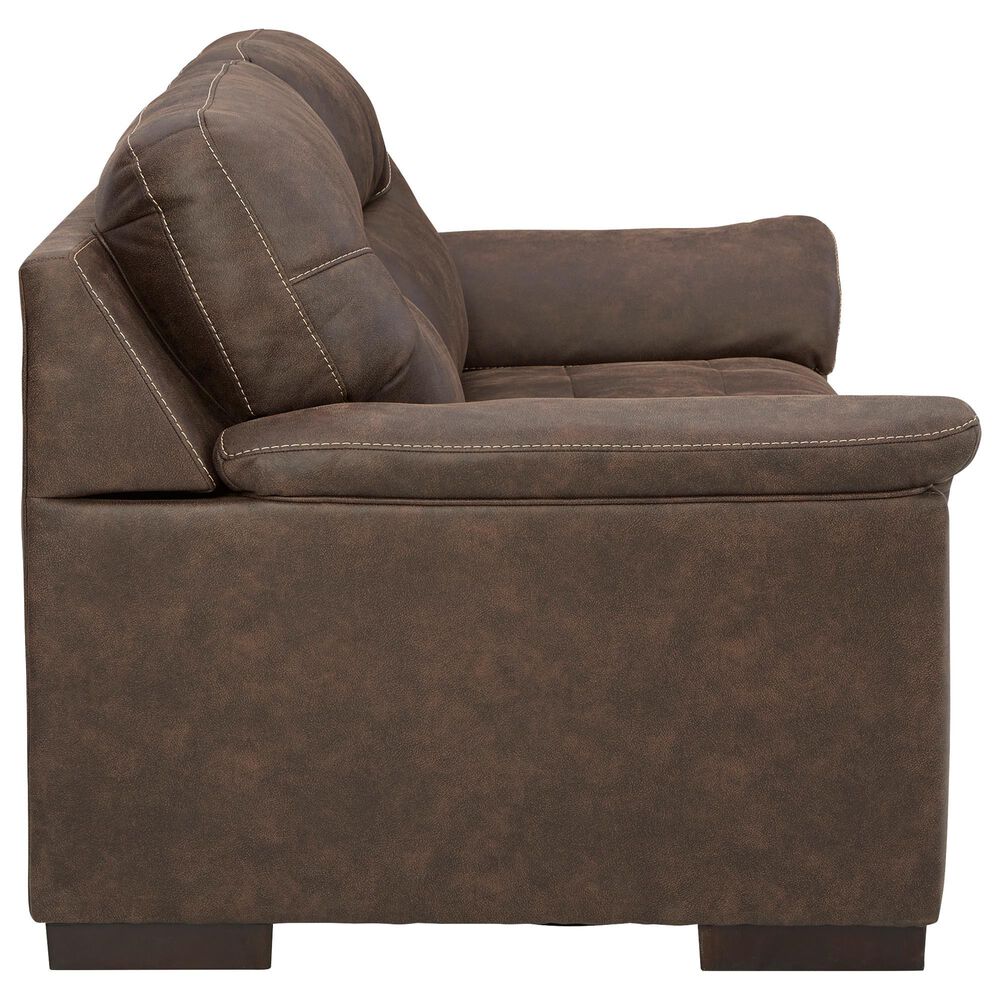 Ashley Maderla Loveseat in Walnut Brown, , large