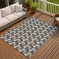 Dalyn Rug Company Soft Essentials Chevron Graphite 10" x 14" Area Rug, , large
