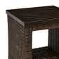 Ashley Monterey Point Square End Table in Dark Brown, , large