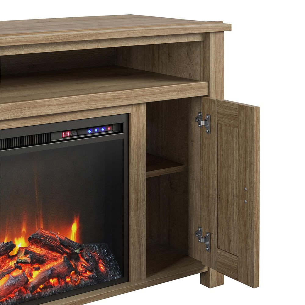 DHP Winthrop 47.75&quot; TV Stand with Fireplace in Natural, , large