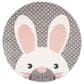 Safavieh Carousel 3" Round Pink and Grey Kids  Area Rug, , large