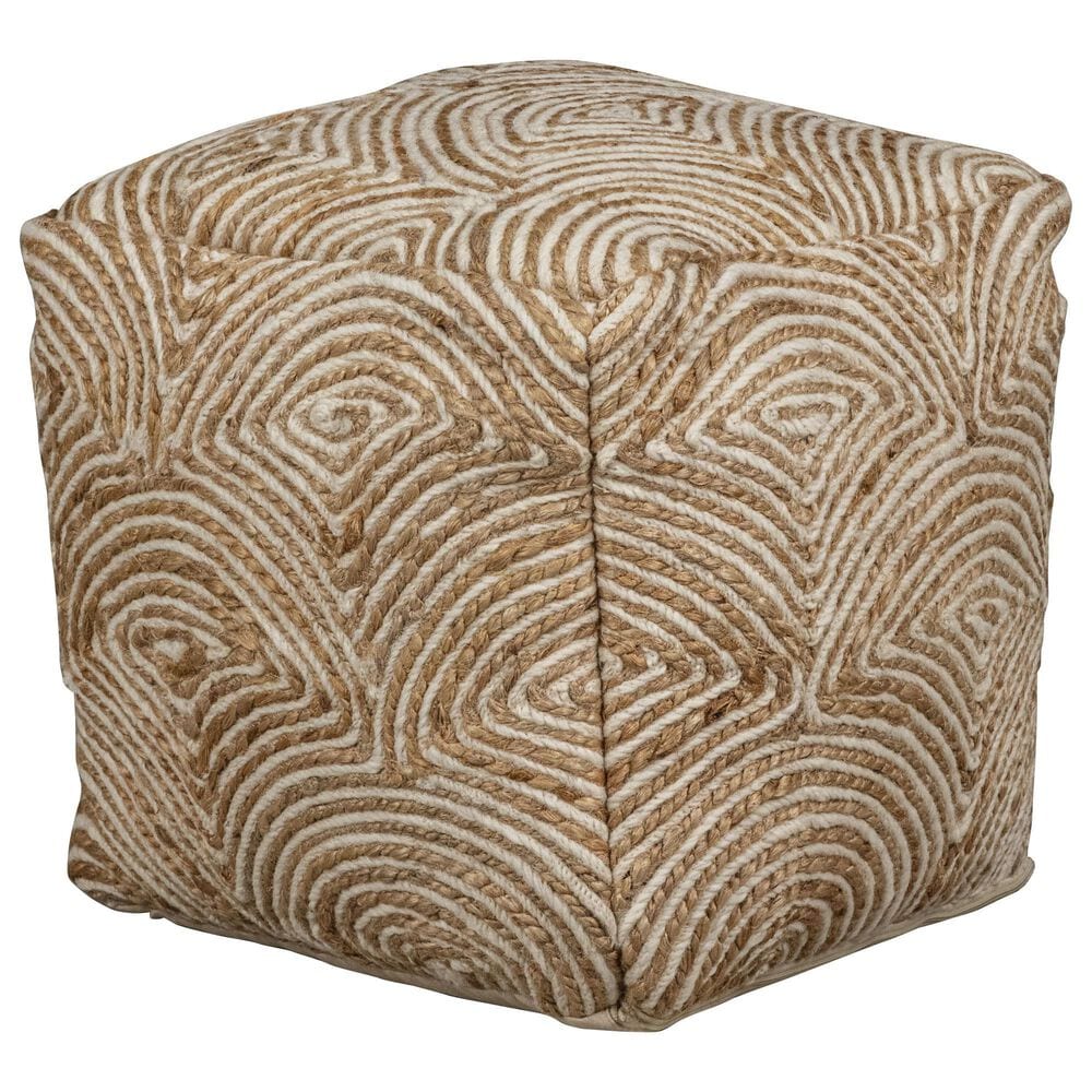 Blue Sun Designs Tabitha Pouf Ottoman in Natural, , large