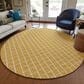 Dalyn Rug Company York 10" Round Gold Indoor/Outdoor Area Rug, , large