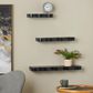 Maple and Jade 3-Piece Handmade Wall Shelf Set in Black, , large