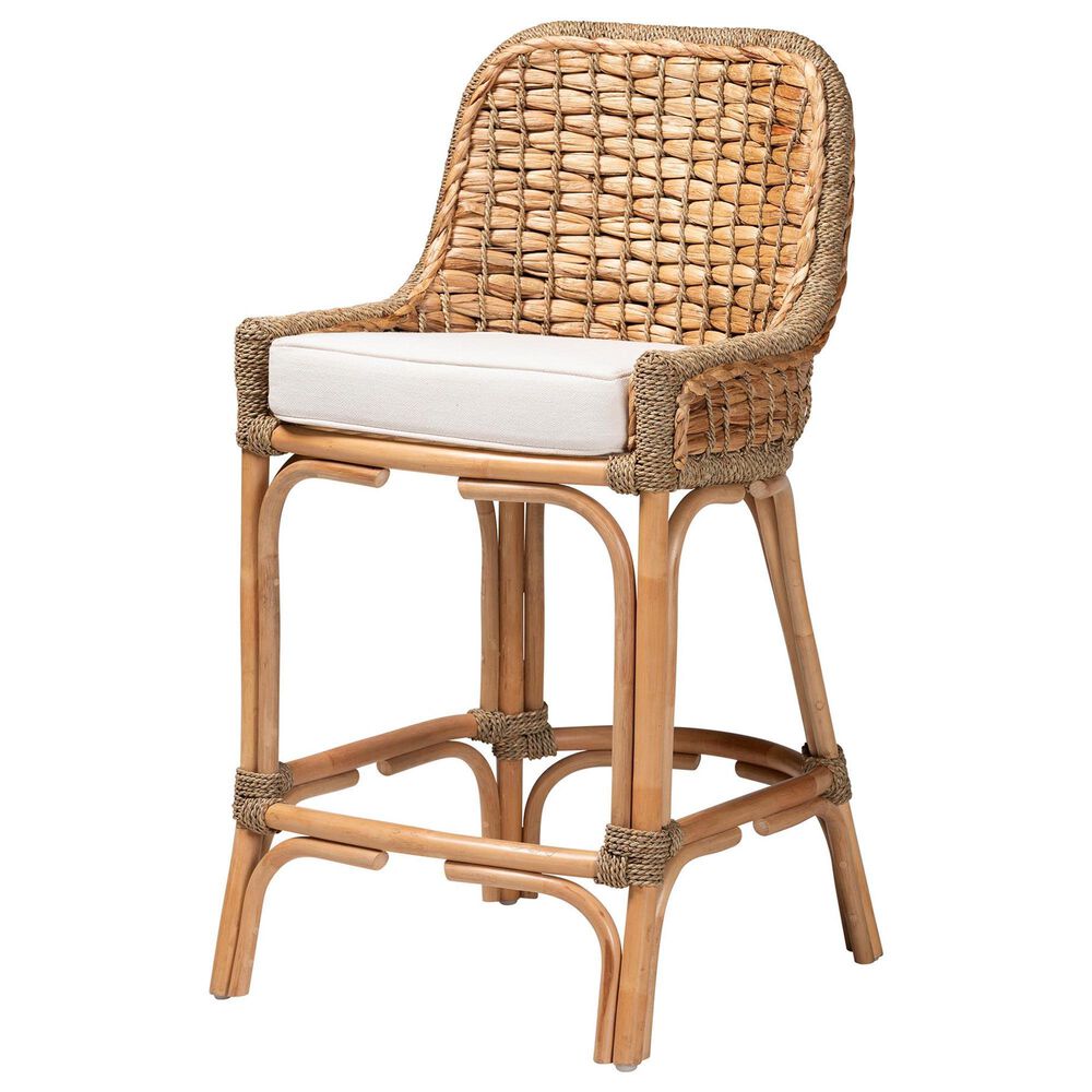 Baxton Studio Kyle Counter Stool in Natural Brown, , large