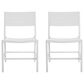 Linon Home Decor Holland Patio Side Chair in White (Set of 2), , large