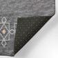 Dalyn Rug Company Sedona Southwestern 2"3" x 10" Charcoal Indoor/Outdoor Performance Runner, , large