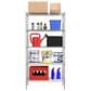 Furniture of America Harrison 5-Tier Storage Shelf in Chrome, , large
