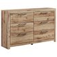 Ashley Hyanna 4-Piece Full Bedroom Set in Golden Rust Tan, , large