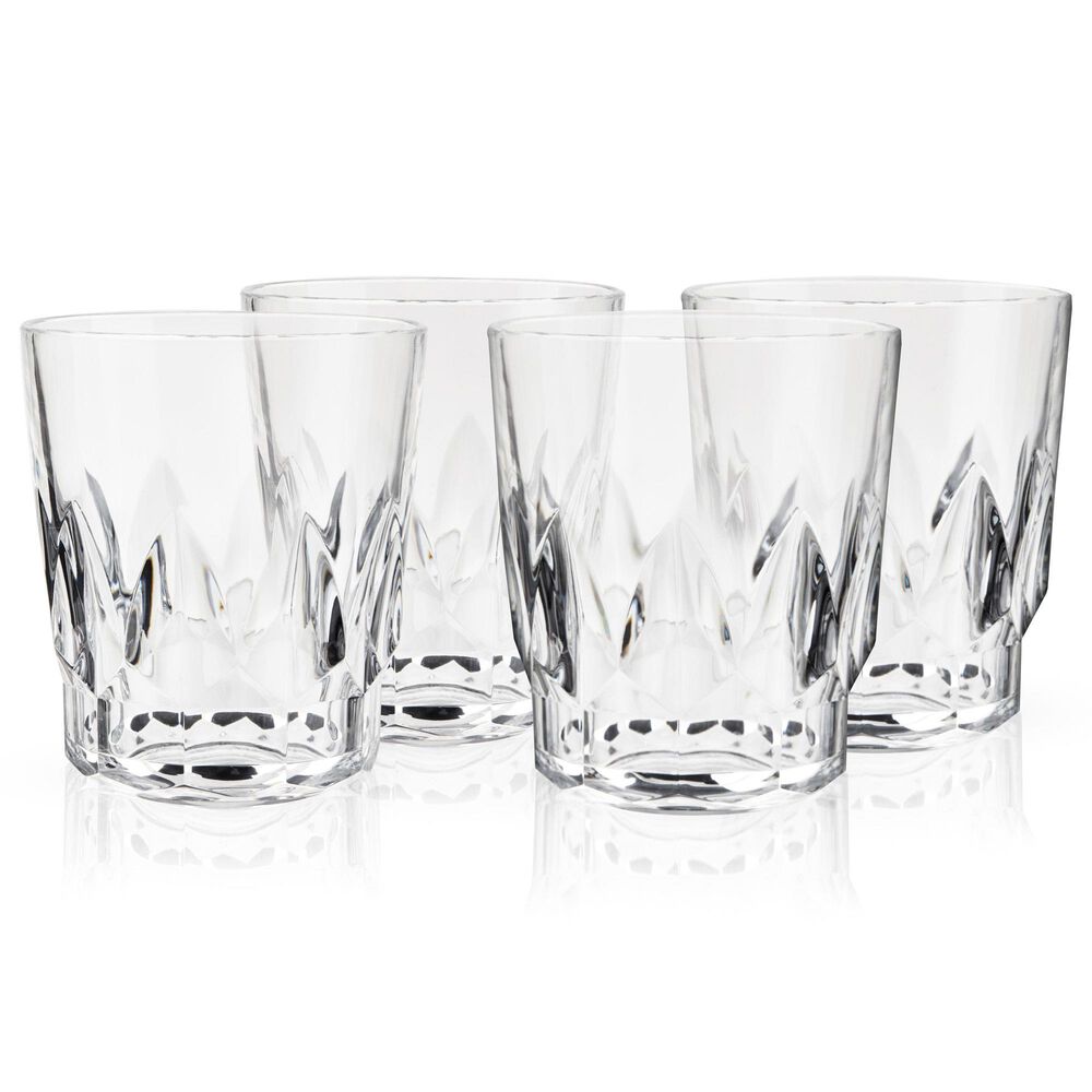 True Shatterproof Acrylic DOF Tumbler in Clear (Set of 4), , large