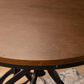 Linon Home Decor Hawkford Adjustable Round Bar Table in Brown and Gunmetal - Table Only, , large
