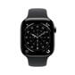Apple Watch Series 11 (GPS+Cellular) 46mm Titanium Case with Black Sport Band - M/L - Slate - (2025), , large