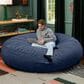 Jaxx Cocoon 6" Oversized Bean Bag Chair in Navy Blue, , large