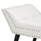 Baxton Studio Tamblin Ottoman Bench in White, , large