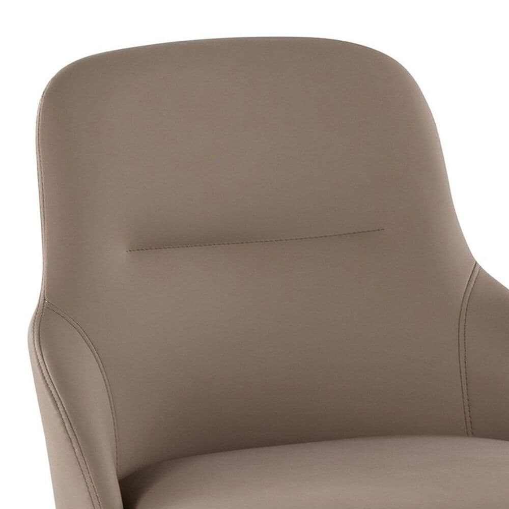 Lumisource York Side Chair with Brown Upholstered in Black (Set of 2), , large