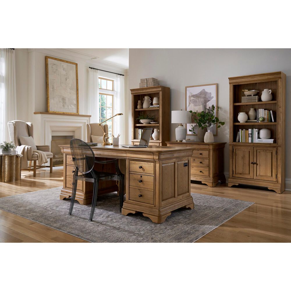 Riva Ridge Chateau Philippe Workstation Combo File in Cognac, , large