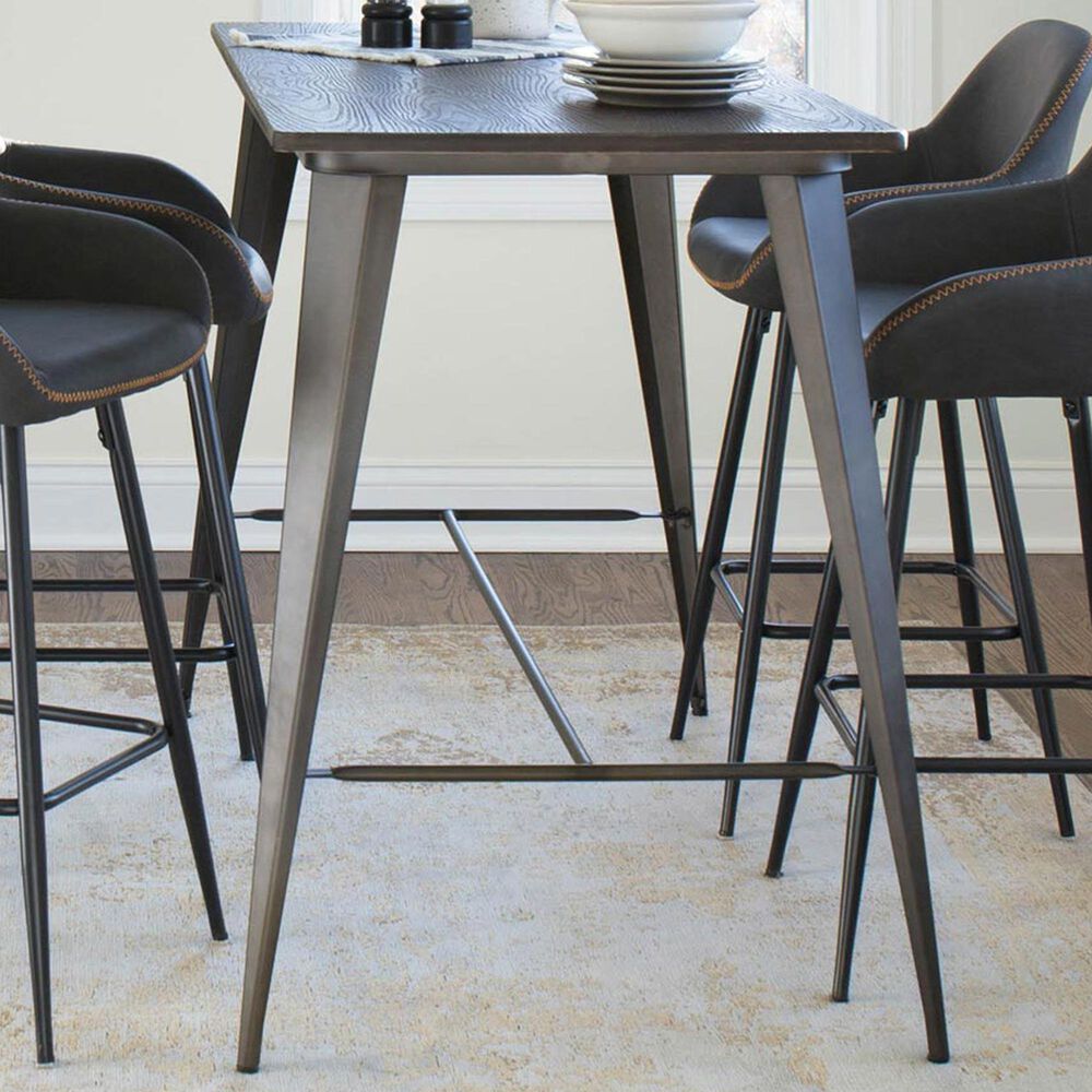 Lumisource Oregon Counter Table in Espresso/Antique, , large