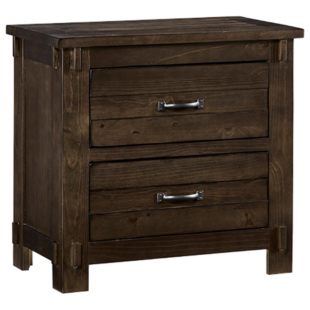 Tiddal Home Thackery 2 Drawer Nightstand in Molasses, , large
