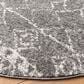 Safavieh Tulum 6"7" Round Grey and Ivory Area Rug, , large